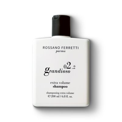 Rossano Ferretti Grandioso Extra Volume Shampoo with Root-Lifting Creatine for Body, Fullness and Weightless Shine Sulfate Free, Luxury 6.8 Fl Oz