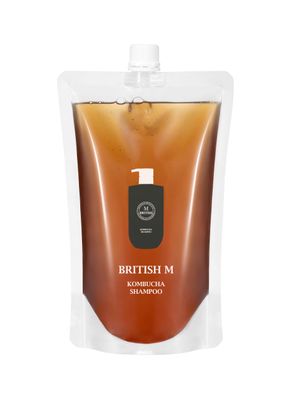 BRITISH M Kombucha Shampoo 750ml(25.36fl.oz) Vegan Shampoo (Refill)