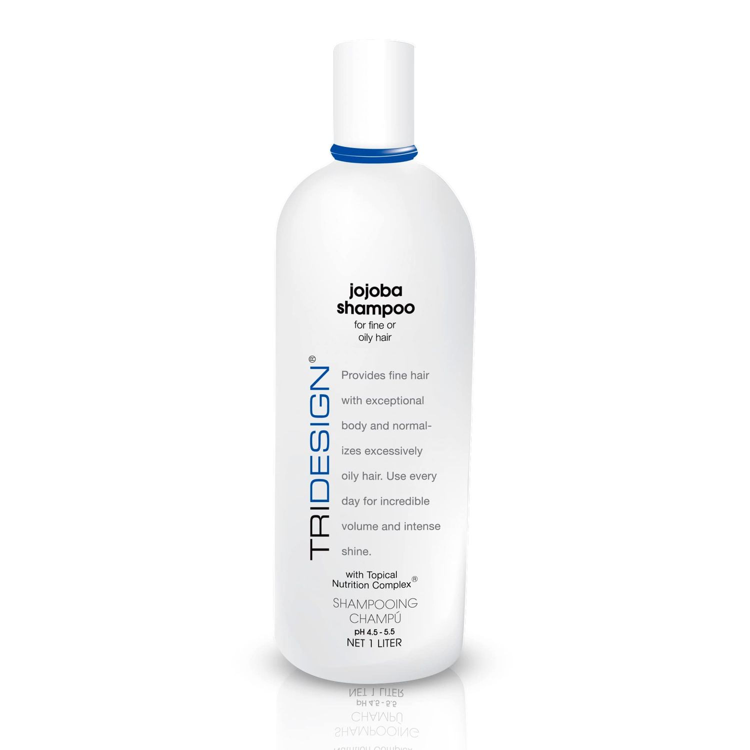 TRI Design Moisturizing Shampoo - Anti-Thinning, Growth Thickening with Jojoba, Panthenol, Collagen, Henna for Dry, Fine, Oily Hair - 32 oz