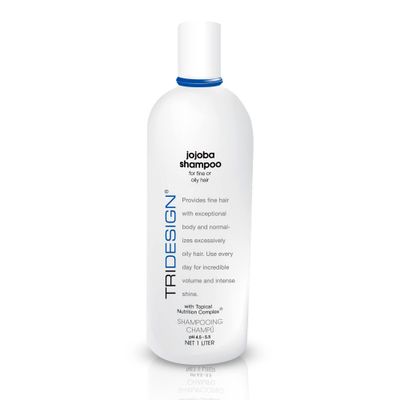 TRI Design Moisturizing Shampoo - Anti-Thinning, Growth Thickening with Jojoba, Panthenol, Collagen, Henna for Dry, Fine, Oily Hair - 32 oz