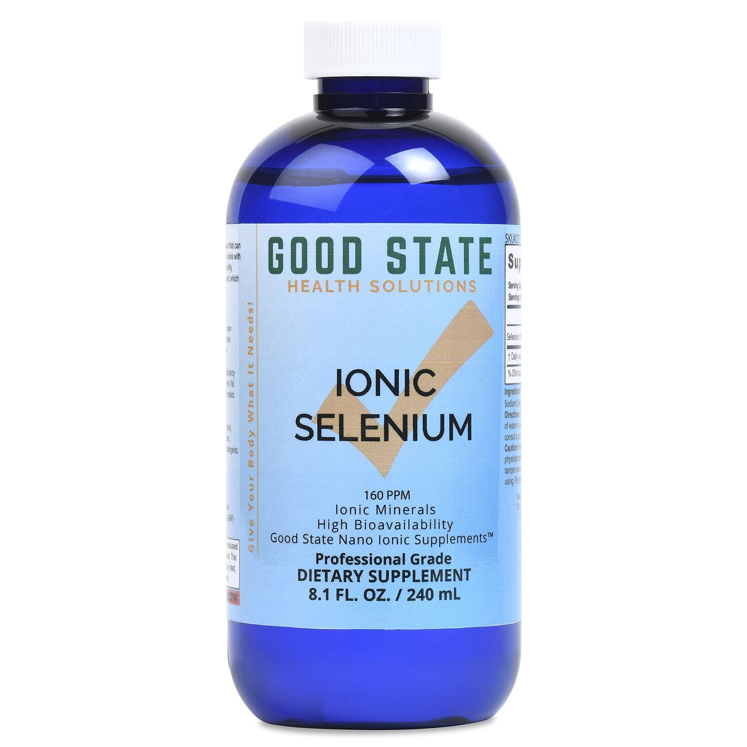 Good State Liquid Ionic Selenium Superior Cellular Absorption Boosts Immune System Helps Break Down and Reduce Toxic Metals 96 Servings 8 fl oz