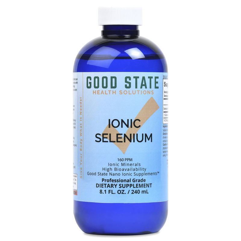 Good State Liquid Ionic Selenium Superior Cellular Absorption Boosts Immune System Helps Break Down and Reduce Toxic Metals 96 Servings 8 fl oz