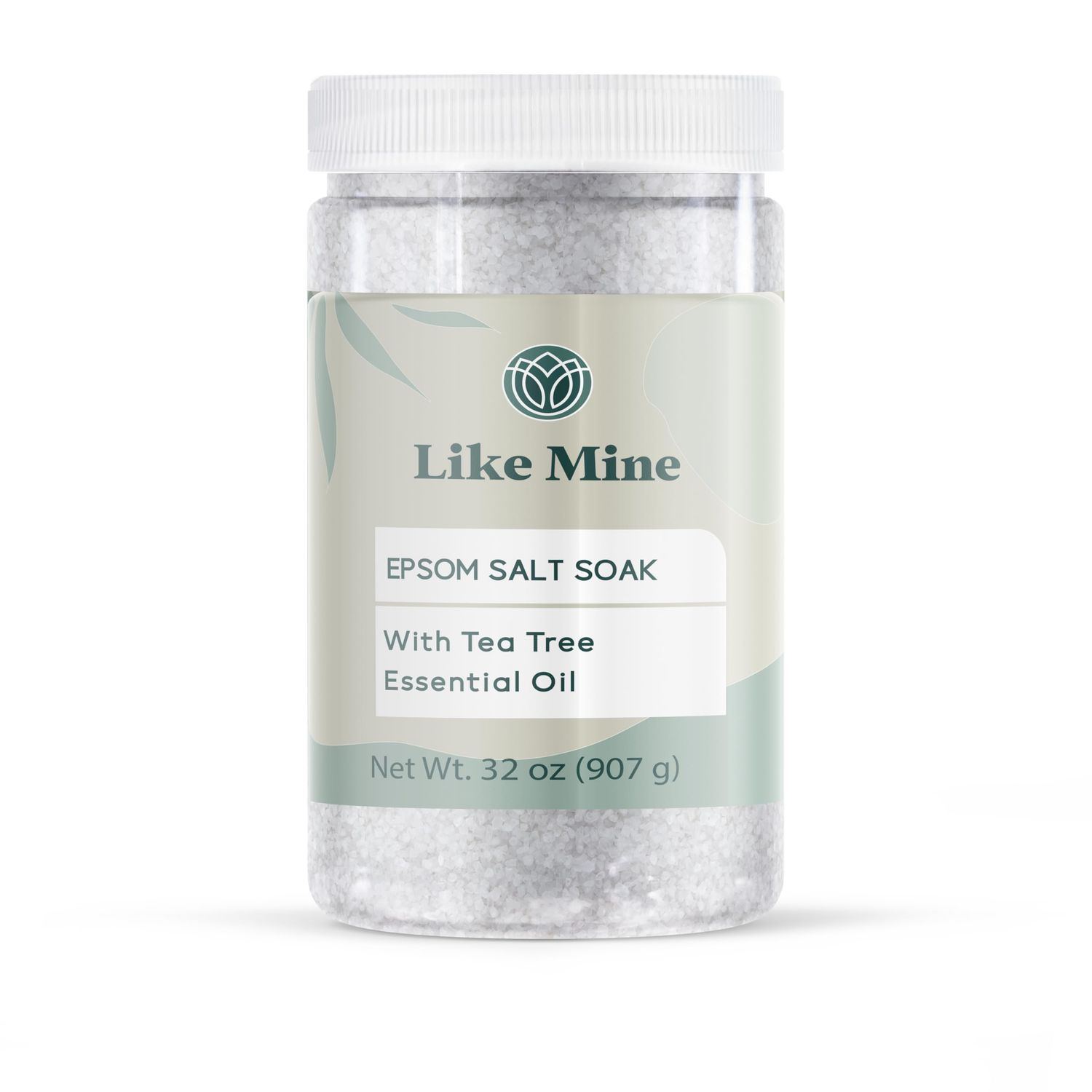 Like Mine Epsom Salt Soak with Tea Tree Essential Oil, 2 lb, Bath Foot Soak Magnesium Sulfate Blend