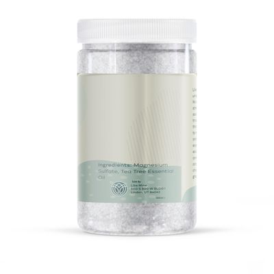 Like Mine Epsom Salt Soak with Tea Tree Essential Oil, 2 lb, Bath Foot Soak Magnesium Sulfate Blend