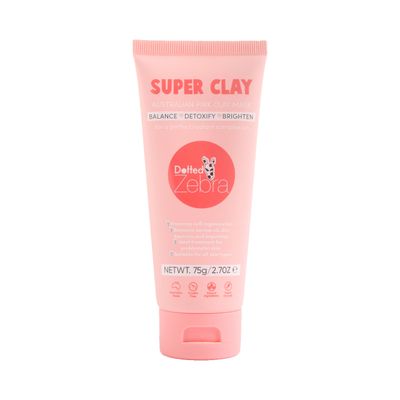 Dotted Zebra Super Clay Face Mask, 2.7 oz - With Kakadu Plum, Magnesium, Zinc and Silica - Nourishing Face Mask - Clay Mask for All Skin Types