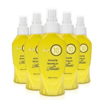 it&#39;s a 10 Haircare Miracle Leave-In Conditioner for Blondes 4 oz (Pack of 5)