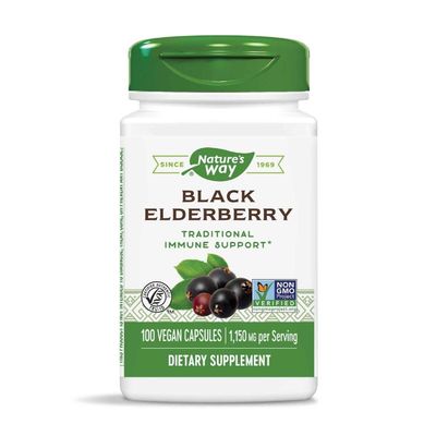 Nature&#39;s Way Elderberry, 100 Cap, (Pack of 2)