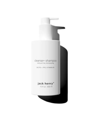Jack Henry Cleanse Men Hair Shampoo - Coconut Scented Hair Care Shampoo wBiotin, Honey, Botanicals Vitamins - Shampoo for Thick Hair Scalp - Parabens Sulfate Free Shampoo for All Hair Types