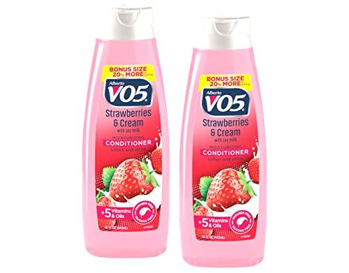 Moisture Milks Conditioner Cream, 12.5 oz, Strawberries by Vo5 (Pack of 2)