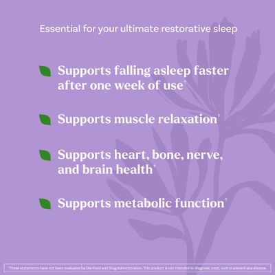 Natrol Sleep Restore Capsules with Magnesium Glycinate 100mg, GABA, Essential for Your Ultimate Restorative Sleep, Melatonin-Free, 30 Day Supply