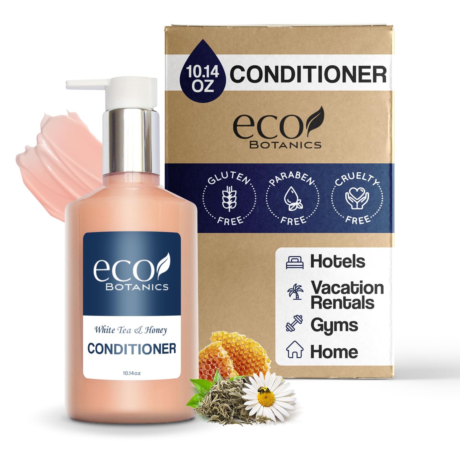 Terra Pure Eco Botanics Conditioner, Retail Size Hotel Amenities, 10.14 oz. (Single)