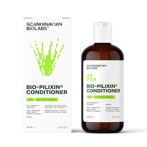 Scandinavian Biolabs Bio-Pilixin Conditioner For Women Prevents Split Damaged Ends, Restores Weak Hair, Supports Scalp Vitality, Dermatologically Tested, Made in Denmark, 250 mL 8.8 Oz