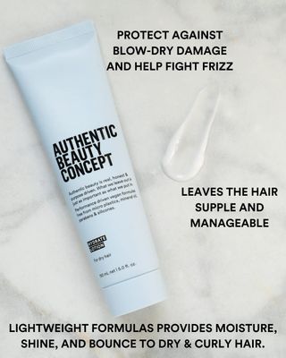 Authentic Beauty Concept Hydrate Lotion Hydrating Hair Lotion Leave-In Cream Protects from Blow Dry Damage Helps fight Frizz Normal To Dry or Curly Hair Vegan Cruelty-free 5 fl. oz