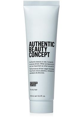 Authentic Beauty Concept Hydrate Lotion Hydrating Hair Lotion Leave-In Cream Protects from Blow Dry Damage Helps fight Frizz Normal To Dry or Curly Hair Vegan Cruelty-free 5 fl. oz