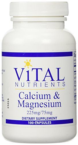 Vital Nutrients Calcium Magnesium Vitamins, 225mg75mg, 100 Count