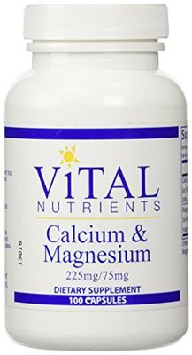 Vital Nutrients Calcium Magnesium Vitamins, 225mg75mg, 100 Count