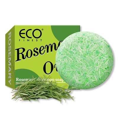 AKBAN Rosemary Oil Shampoo Bar for Hair Strengthening Volumizing, Rosemary Shampoo Soap All Hair Types, No Harsh Chemicals.