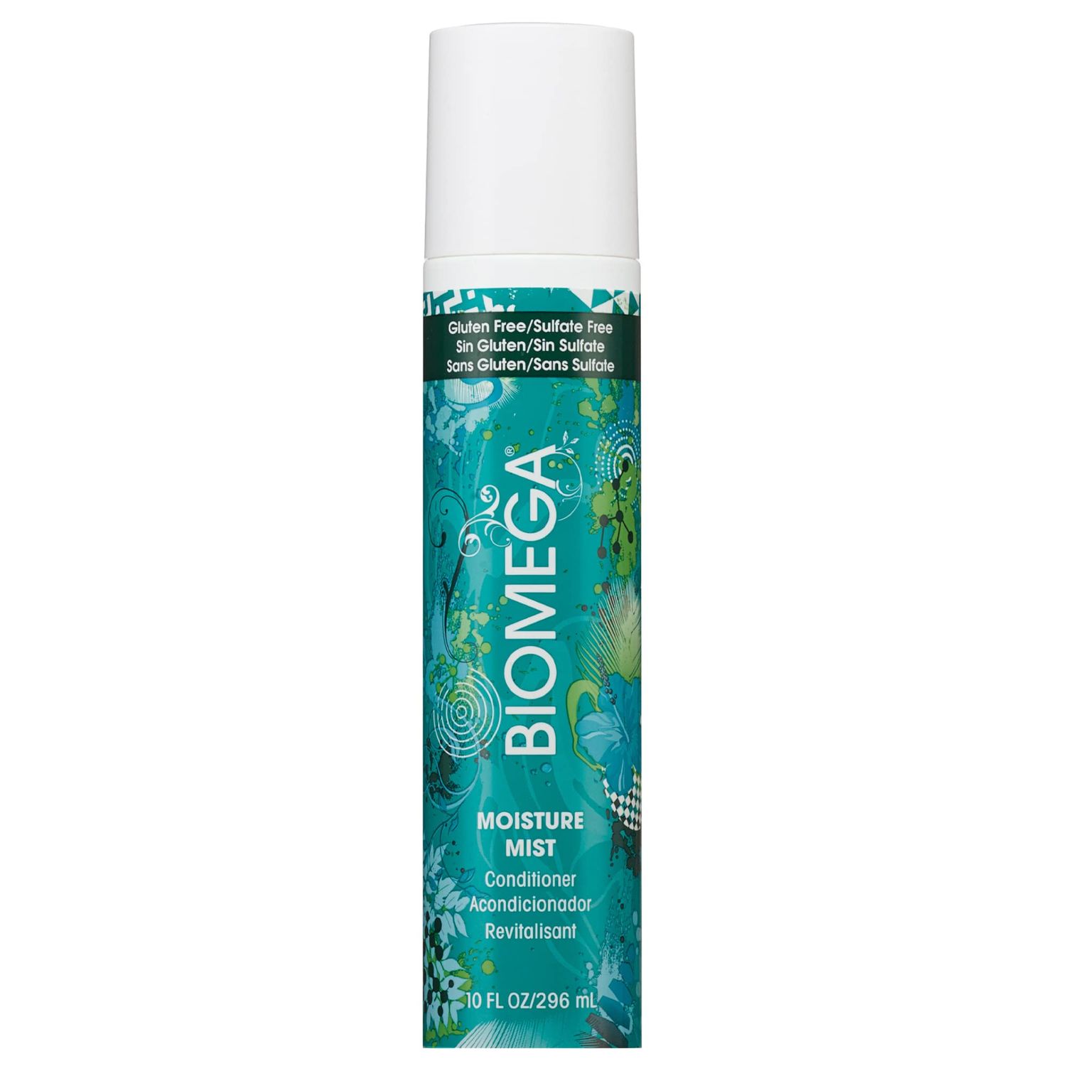 BIOMEGA Moisture Mist Conditioner, Leave-In Conditioner, Easily Detangles Hair While Adding Volume, 10 oz