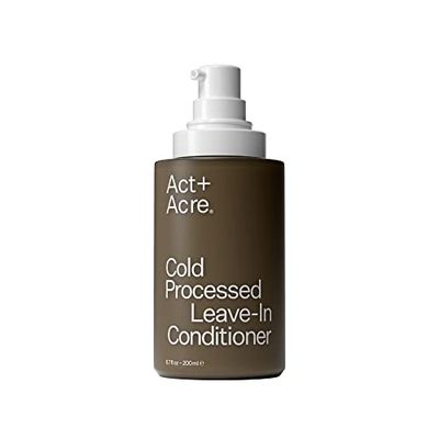 ACT ACRE Cold Processed 2 Squalene Anti-Frizz Leave In Conditioner - Deeply Nourishing Formula - Lightweight and Non-Greasy - Protects Against Damage - Vegan and Cruelty Free