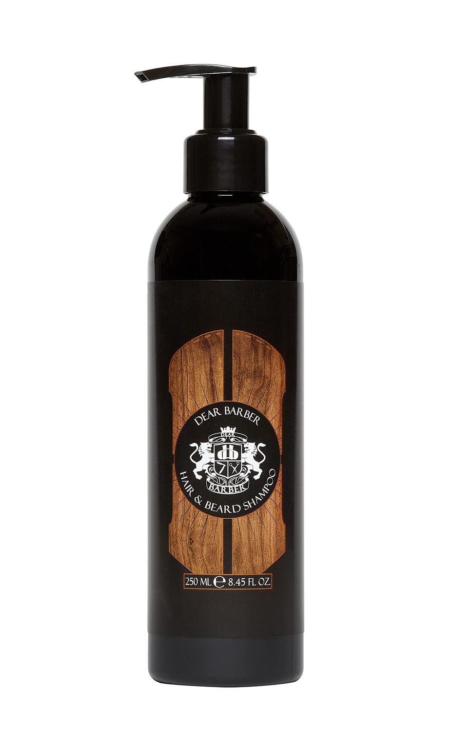 Dear Barber Shampoo Men&#39;s Hair Shampoo Suitable for Hair and Beard Nourishing and Moisturising 8.45 fl oz