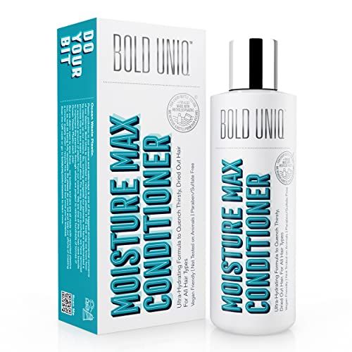 Moisturizing Hydrating Conditioner for Dry Hair Scalp. Deeply Nourishes, Detangles Repairs Damaged, Colored, Curly Frizzy Hair. Peta-approved, Vegan Cruelty-Free. Sulphate Paraben Free.