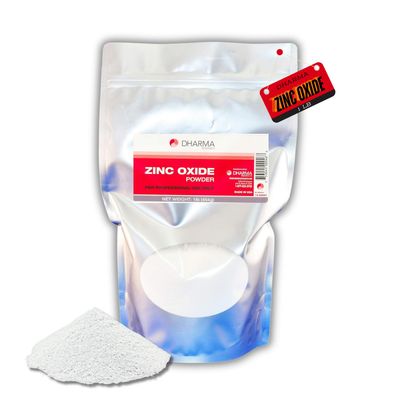 Dharma Research Zinc Oxide Powder UPS, 1 lb Bag - Versatile for Skincare, Sunscreen, and Cosmetic Formulations