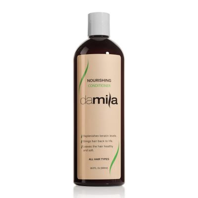 damila Nourishing Conditioner with Keratin Aloe Vera - Perfect for Damaged, Frizzy, Curly, or Dry Hair (16.9 Fl Oz)