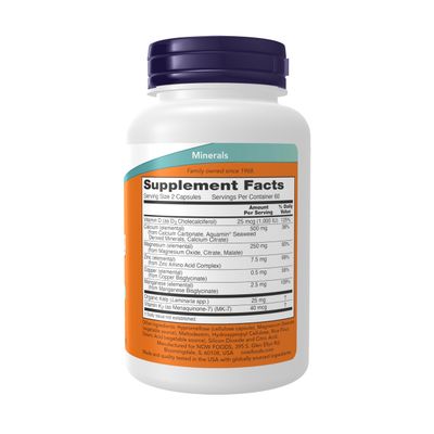 NOW Supplements, Cal-Mag with Zinc, Copper, Manganese and Vitamin D, 120 Capsules