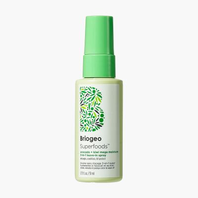 Briogeo Superfoods Avocado Kiwi Mega Moisture 3-in-1 Leave-In Spray, 3-in-1 Hair Moisturizer for Dry Damaged Hair, Hair Detangler Plus Leave In Conditioner, Vegan, Cruelty-Free, 1.75 fl oz
