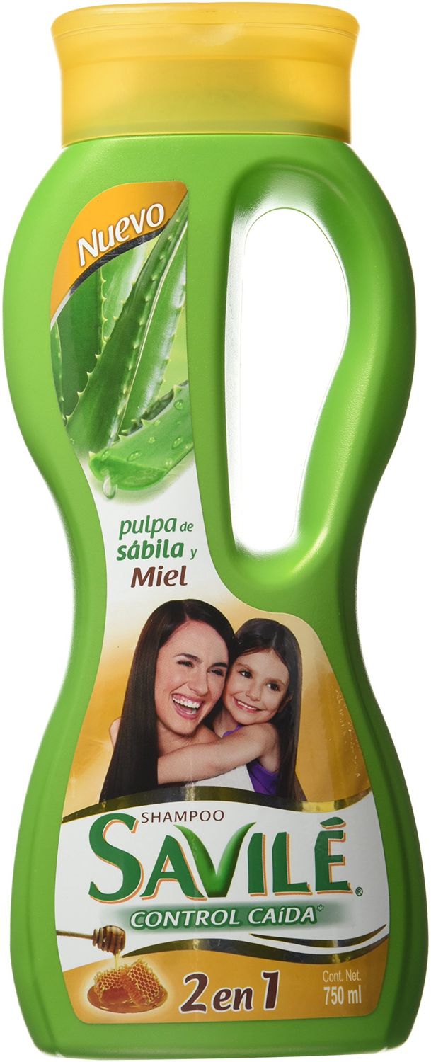 Savile Shampoo Control Caida 2 En 1 pulpa de Sabila Y Miel (Aloe Honey)