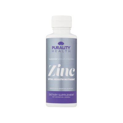 Liposomal Zinc, Purality Health,15mg of Zinc per Serving, Liquid Zinc, Blueberry Flavor, Vegan, Gluten-Free, 15 Day Supply