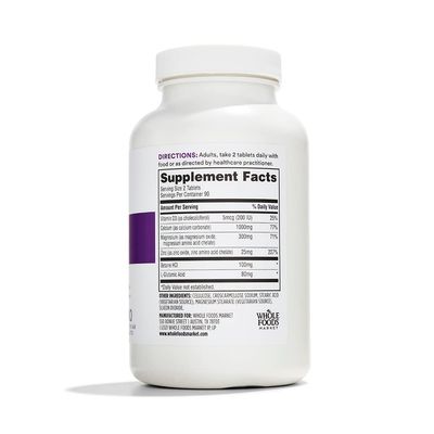 365 by Whole Foods Market, Cal-Mag-Zinc Vitamin D3, 180 Count