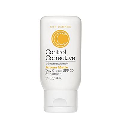 CONTROL CORRECTIVE Aroma Matte Day Cream Spf 30, 2.5 Oz - Sunscreen, Non-Comedogenic, Fast-Absorbing Aromatic Spf, Vitamin C, Won t Clog Pores, Full Spectrum Sun Protection, Micro-Fine Zinc, Green Tea