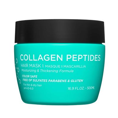 Luseta Thickening Hair Mask with Collagen Peptides Strenghten and Moisturize for Thin Dry Hair, Promote Thickness and Reduce Breakage for Fuller-Looking Hair 16.9oz