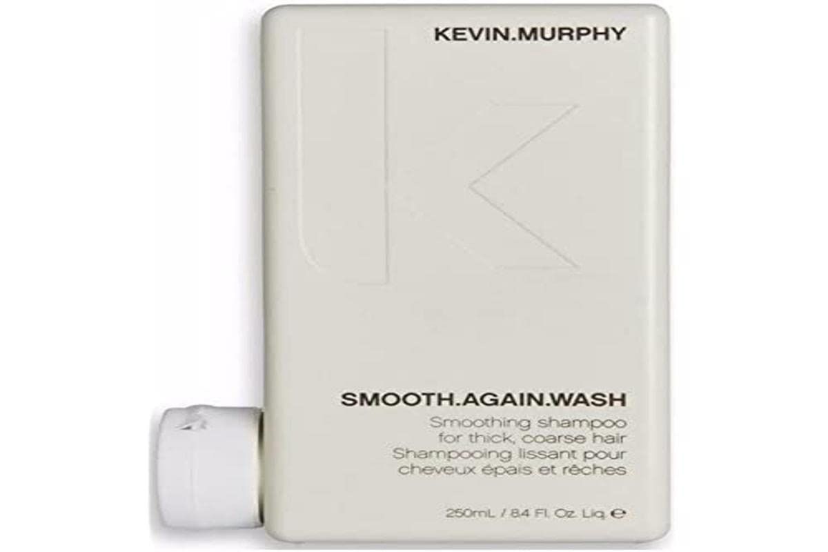 KEVIN.MURPHY SMOOTH.AGAIN WASH - Frizz Control Shampoo - For Thick, Coarse Unruly Hair - Moisturising Shampoo for Hair Hydration - Sulphate Paraben Free - 250 mL 8.4 fl oz