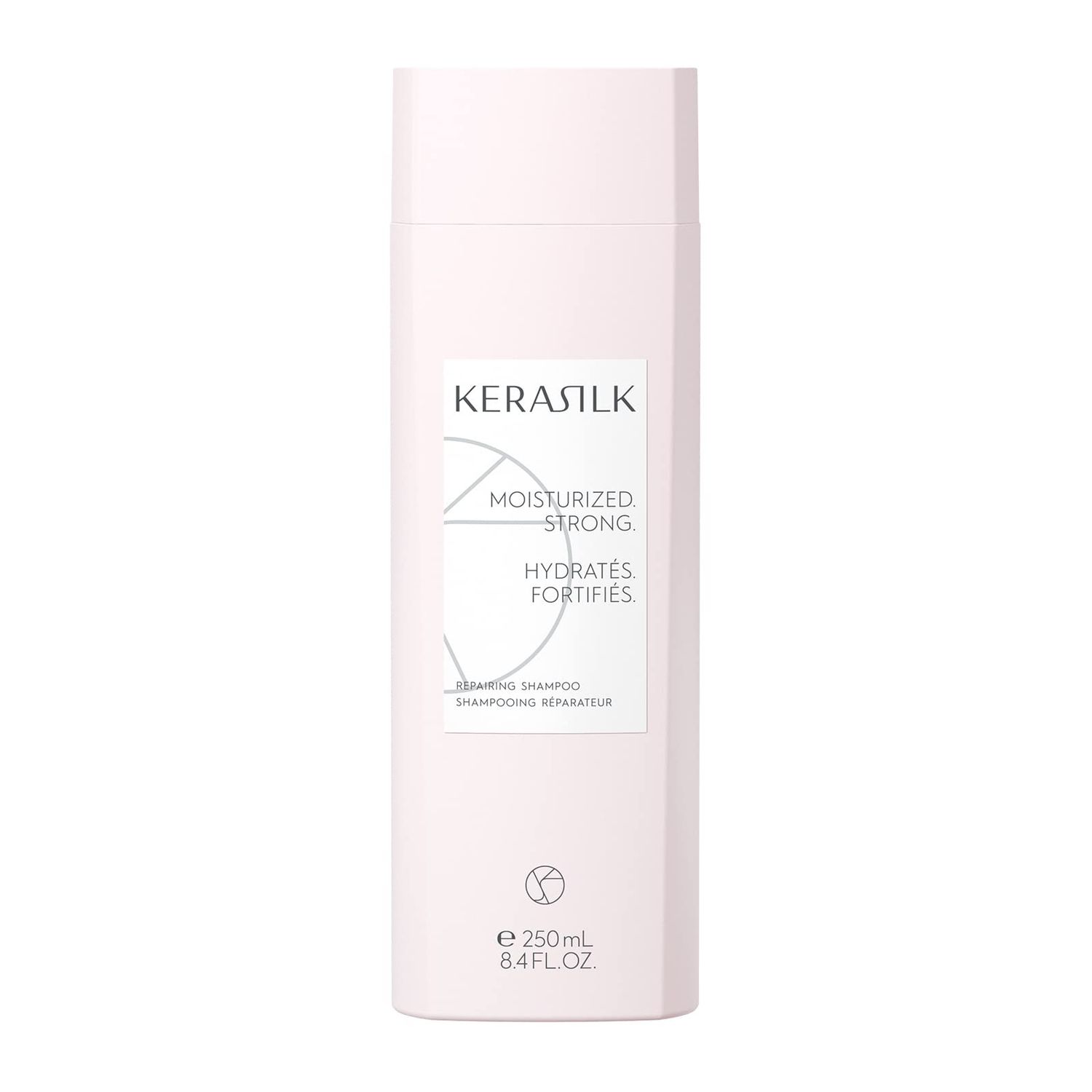 KERASILK Repairing Shampoo Deeply Nourishes Moisturizes Reduces Breakage Prevents Further Damage For Dry, Stressed Damaged Hair Ideal For Various Hair Types Textures 250ml