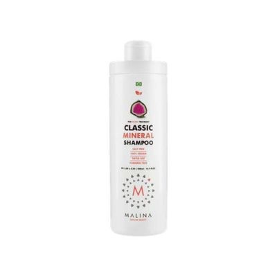 Malina Classic Mineral Hair Shampoo 100 Vegan, Salt-Free and Paraben Free with Tourmaline Treatment For Hydration, Shiny, Soft, Silky, Anti-Frizz Hair.