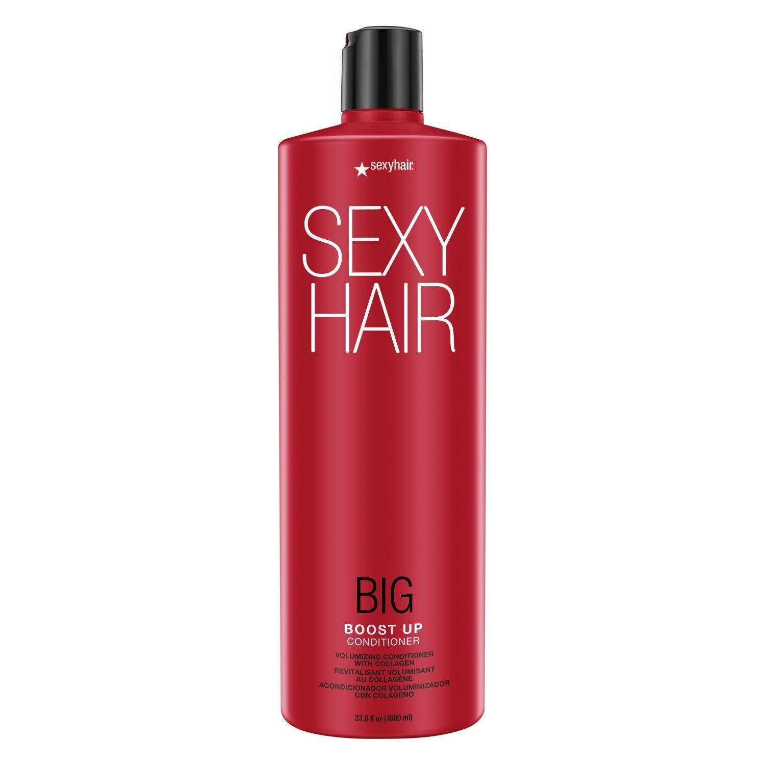SexyHair Big Boost Up Volumizing Conditioner with Collagen, 33.8 Oz 20 More Volume SLS and SLES Sulfate Free All Hair Types