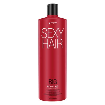 SexyHair Big Boost Up Volumizing Conditioner with Collagen, 33.8 Oz 20 More Volume SLS and SLES Sulfate Free All Hair Types