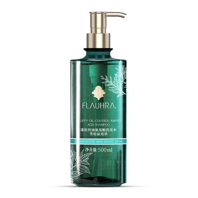 Bee Flower Amino Acid Shampoo Fluffy Oil-control Shampoos with Sage, Rose, Jasmine, and Cedarwood Scent Notes Hair Repairing Shampoo for Men and Women, Cedarwood And Wood Sage, 500ml (16.8 Fl Oz)