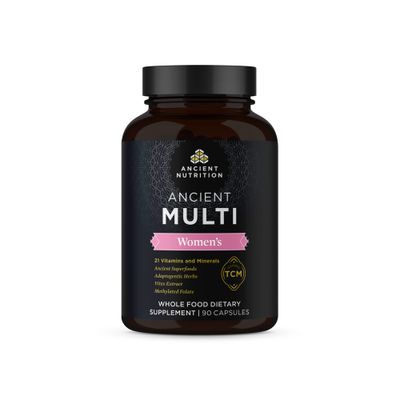 Ancient Nutrition Multivitamin for Women, Multi Women&#39;s, Vitamin D, C, B12, Zinc, Magnesium, Supports Healthy Immune System and Bone Health, 90 Ct