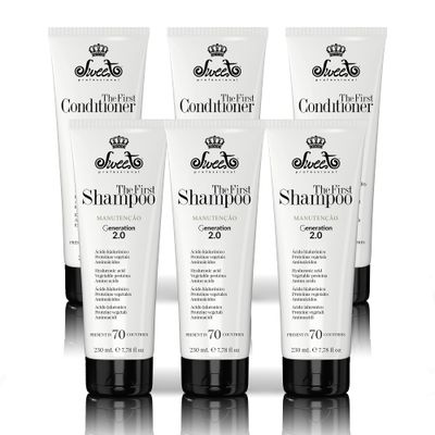 Shampoo Ultra Conditioner Set - Hair Straightener Treatment, Hydration Maintenance - Anti-Frizz For All Hair Types - 230ml7.78floz 230g8.11oz - Pack of 6 - Sweet Pro