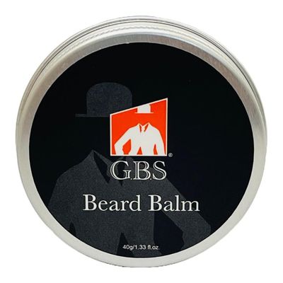 G.B.S Beard Balm with Citrus Scent - Styles, Strengthens Softens Beards Mustaches - Leave in Conditioner Wax for Men (1 Pack)