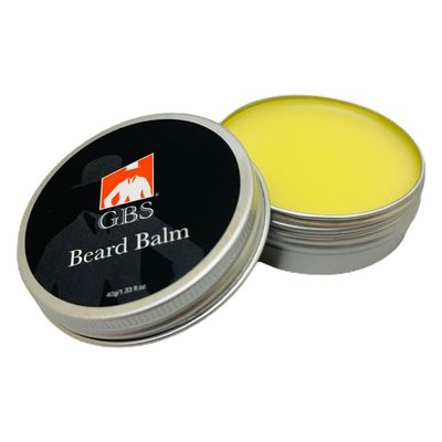G.B.S Beard Balm with Citrus Scent - Styles, Strengthens Softens Beards Mustaches - Leave in Conditioner Wax for Men (1 Pack)
