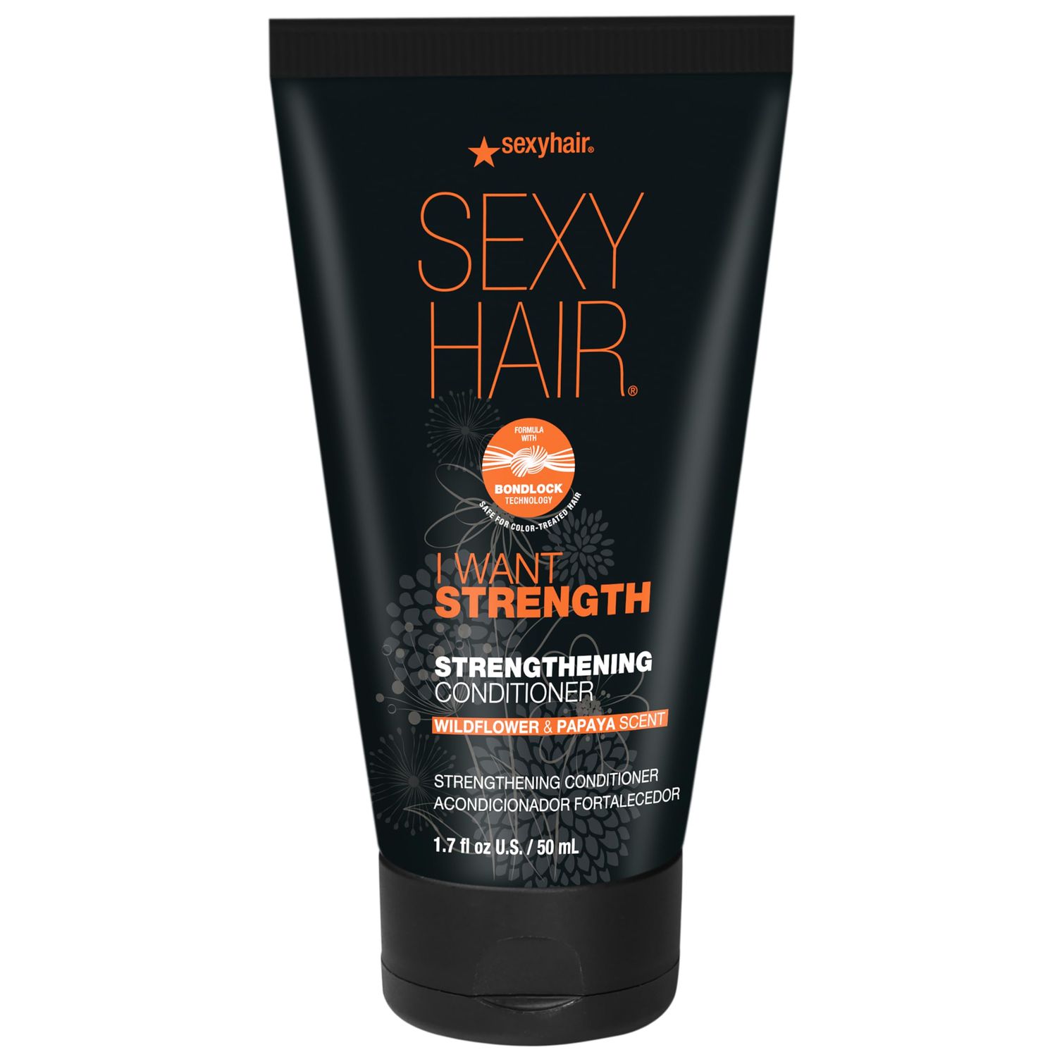 SexyHair I WANT STRENGTH Conditioner, 1.7oz 73 Less Breakage Safe for Color-Treated Hair All Hair Types