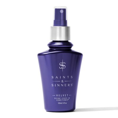 Saints Sinners Velvet Divine Leave-In Moisturizing Conditioner Hair Detangler Spray for ALL TYPES. Helps Dry Dull Frizzy Coarse Tangled Thermally Environmentally Damaged