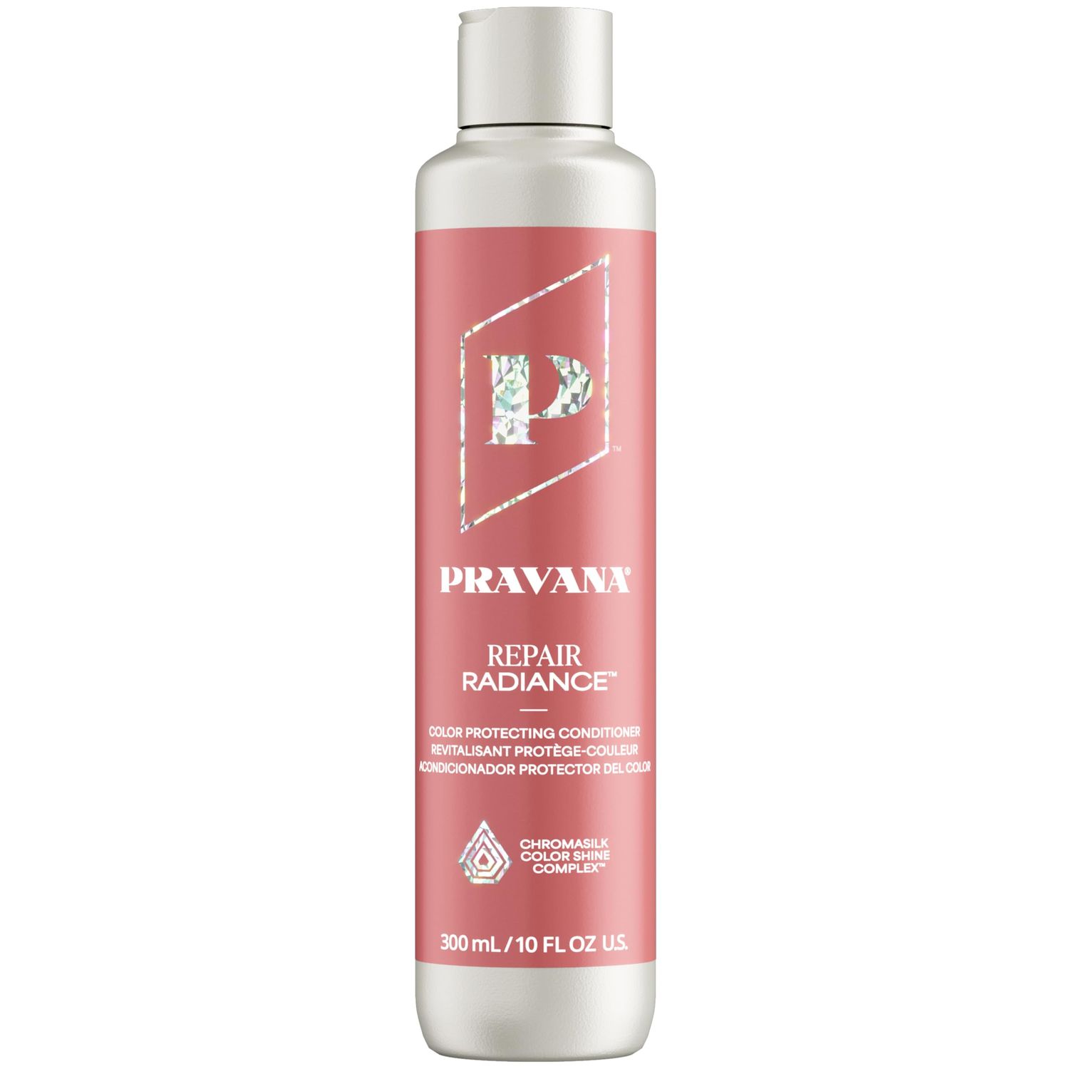 Pravana Repair Radiance Conditioner Restores, Moisturizes, Nourishes For Damaged, Color Treated Hair Reduces Breakage Split Ends Chromasilk Enhances Shine Protection Vegan 10 Fl Oz