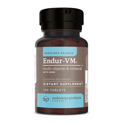Endurance Products ENDUR -VM with Iron, Daily Multi-Vitamin for Women - Vitamins A, C, D, E, B12, Calcium Zinc for Immune Health Support More - 150 Tablets