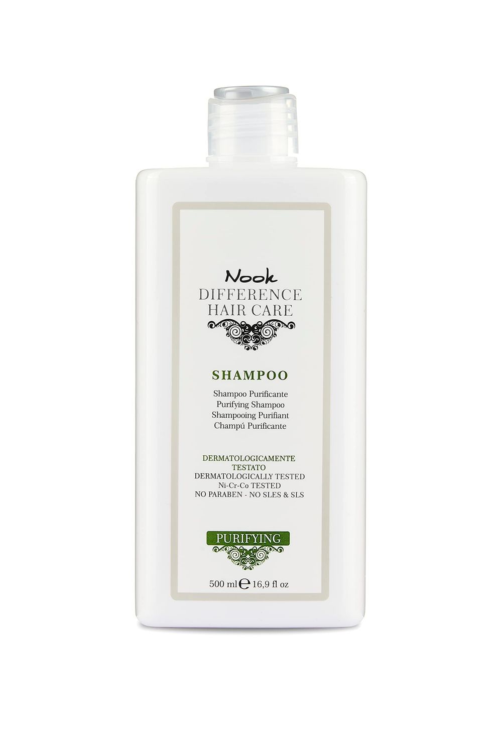 Nook Purifying Shampoo 16.90 oz 500ml anti-dandruff