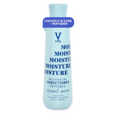 VCO. Beauty Moisturizing Conditioner 12 Oz. - Sulfate Free, Color Safe, and Gentle Formula with Peptide Technology Boosting Hydration for Dry, and Color Treated Hair
